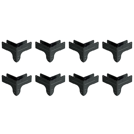 Simpson Strong-Tie Simpson Strong Tie APRTC2 Black Rigid Tie Corner Connector for 2x Joist, 2x4 Post, 8PK APRTC2-8